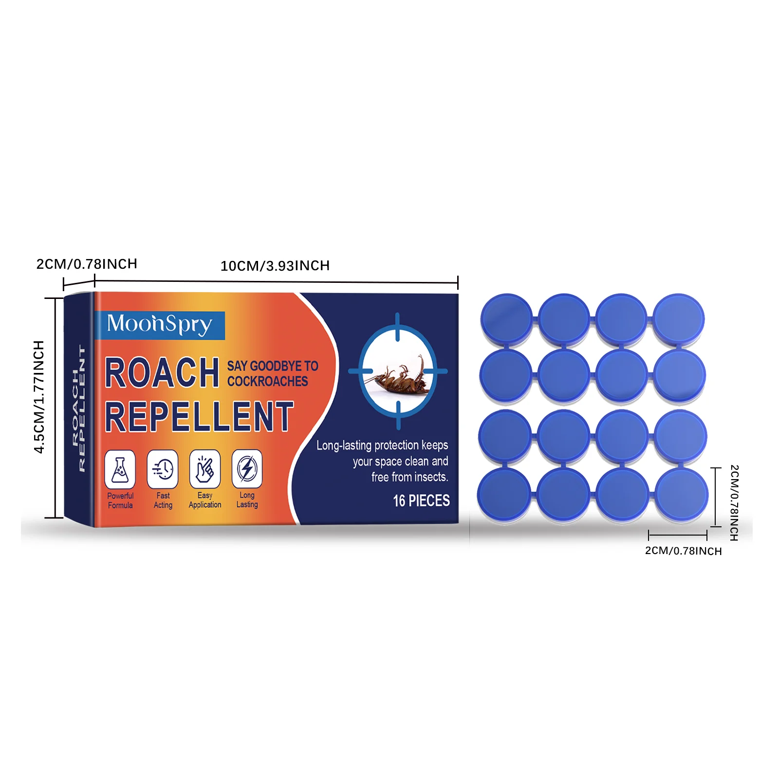 Cockroach Bait Traps 16pcs Kitchen Bedroom Roach Killer Gel Pads Sticky Insecticide Pest Control 1 cockroach bait traps 16pcs kitchen bedroom roach killer gel pads moo 5yyjjhev desc 1 1