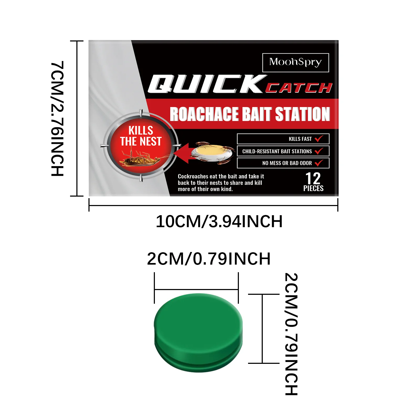 Roach Bait Station Cockroach Killer Gel Indoor Pest Control for Kitchen Living Room 1 roach bait station cockroach killer gel moo r53nzunr desc 1