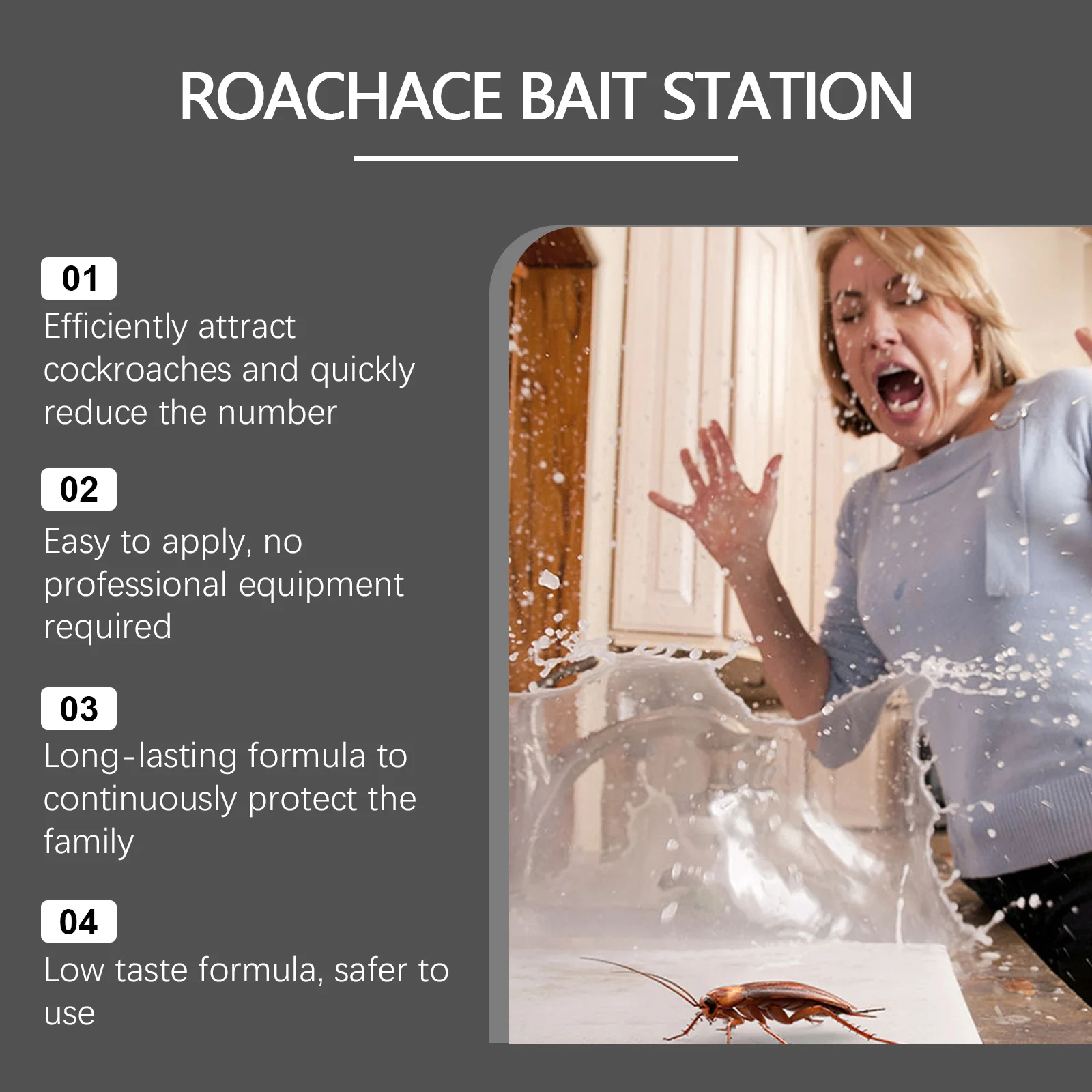 Roach Bait Station Cockroach Killer Gel Indoor Pest Control for Kitchen Living Room 5 roach bait station cockroach killer gel moo r53nzunr desc 5 1